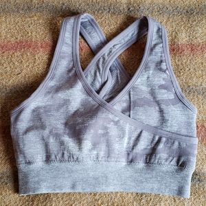 Lavender camo sports bra